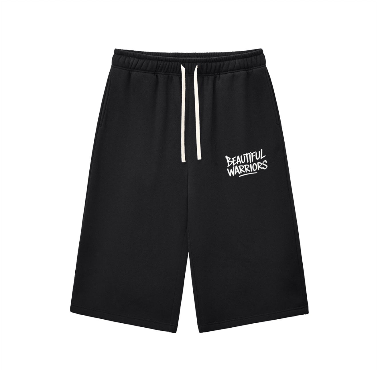 Relaxed Drawstring Three-quarter Sweatpants