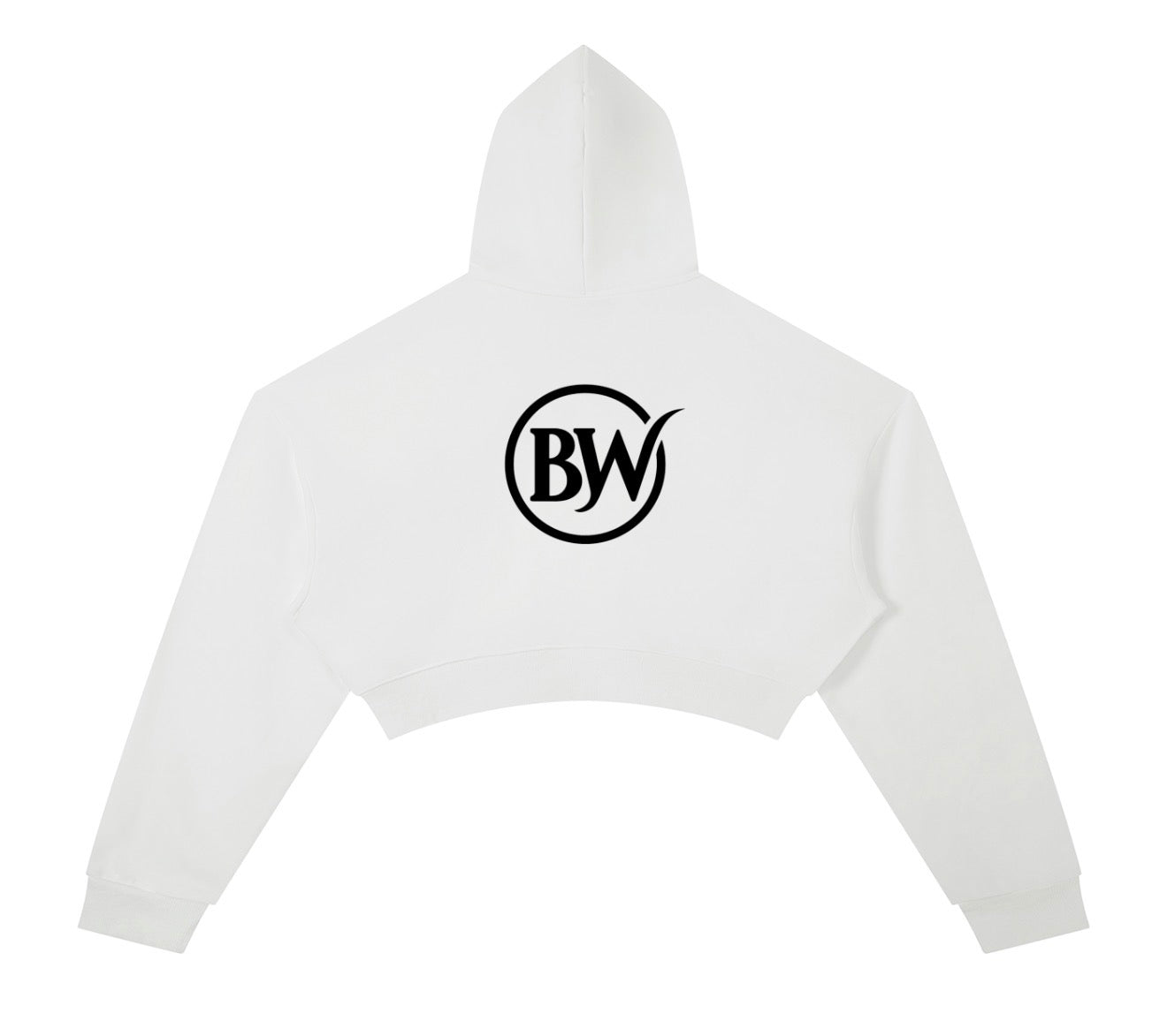 BW Cropped Hoodie (Back BW logo)