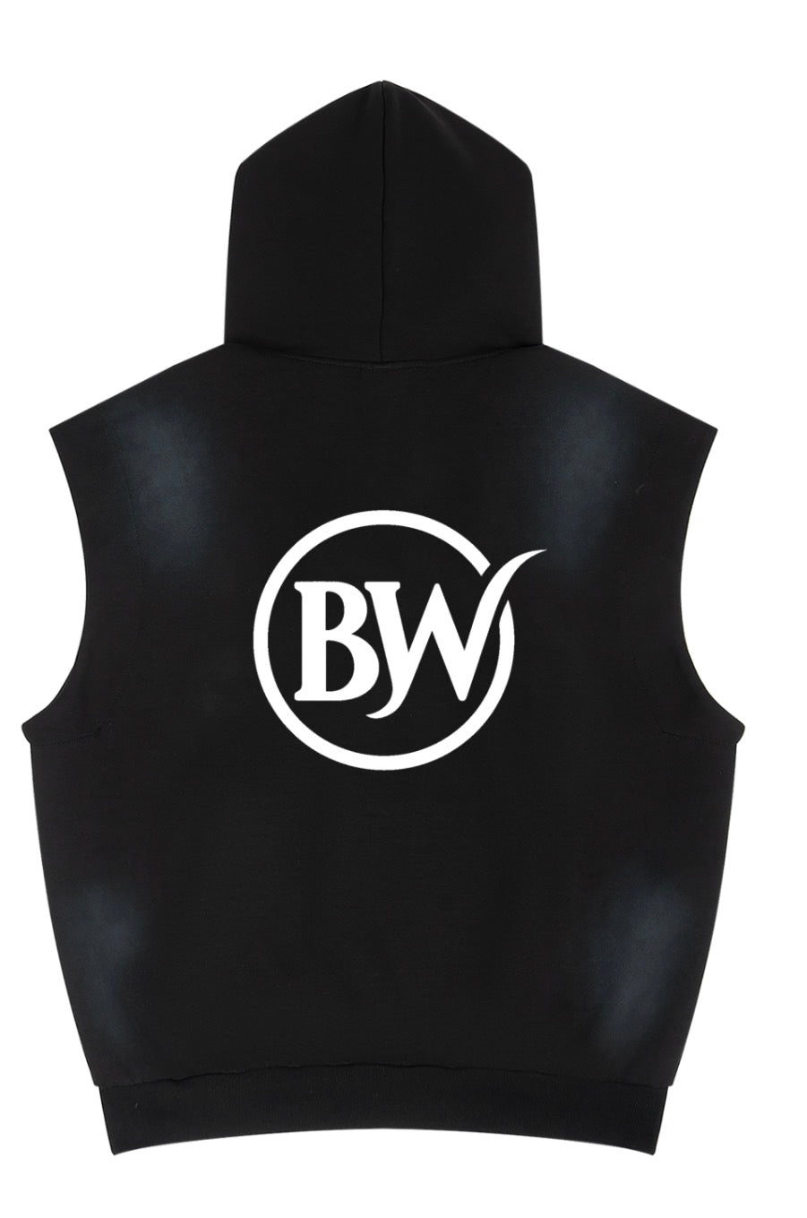 BW Unisex Vintage Wash Sun Fade Sleeveless Hoodie