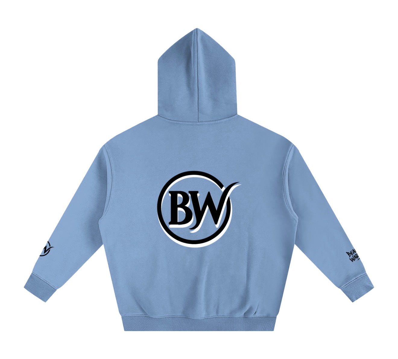 Special Edition BW Oversized Fleece Hoodie (For those who keep going) (Back BW Logo)