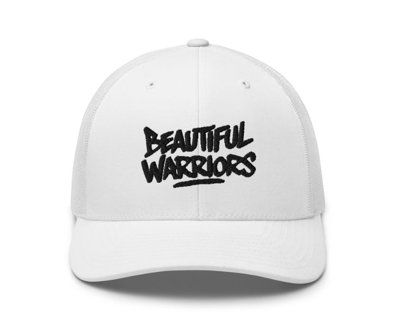 BEAUTIFUL WARRIORS TRUCKER HAT WHITE