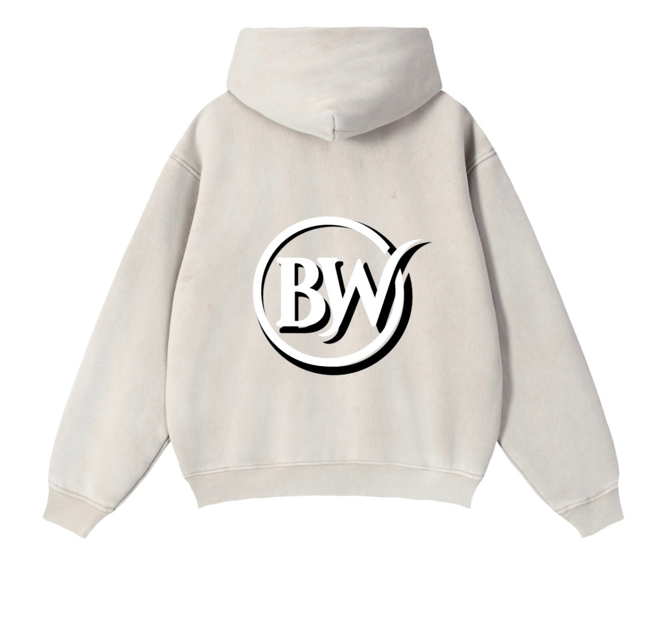 BW Zip-Through Boxy Fleece Hoodie