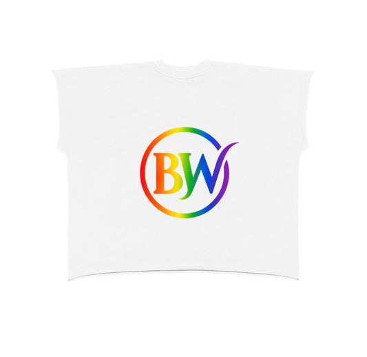 BW Raw Edge Boxy Non-Shrink T-Shirt (PRIDE EDITION)