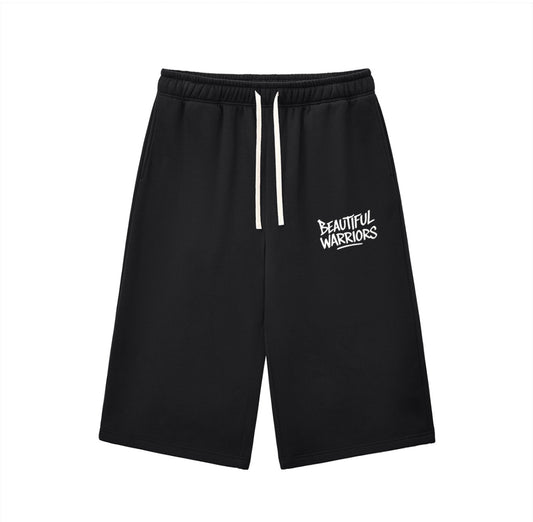 Relaxed Drawstring Three-quarter Sweatpants