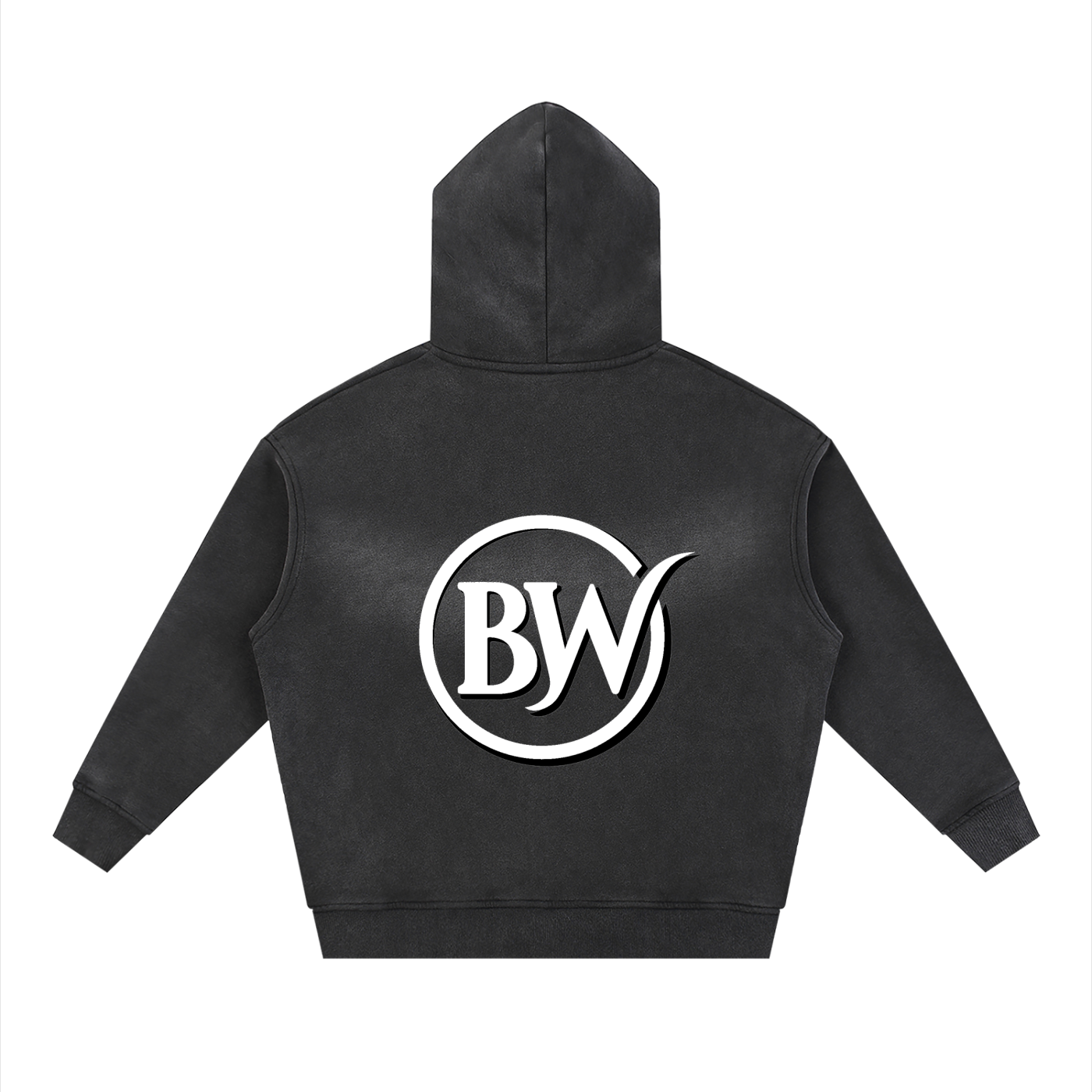 BW Zip-Through Boxy Fleece Hoodie