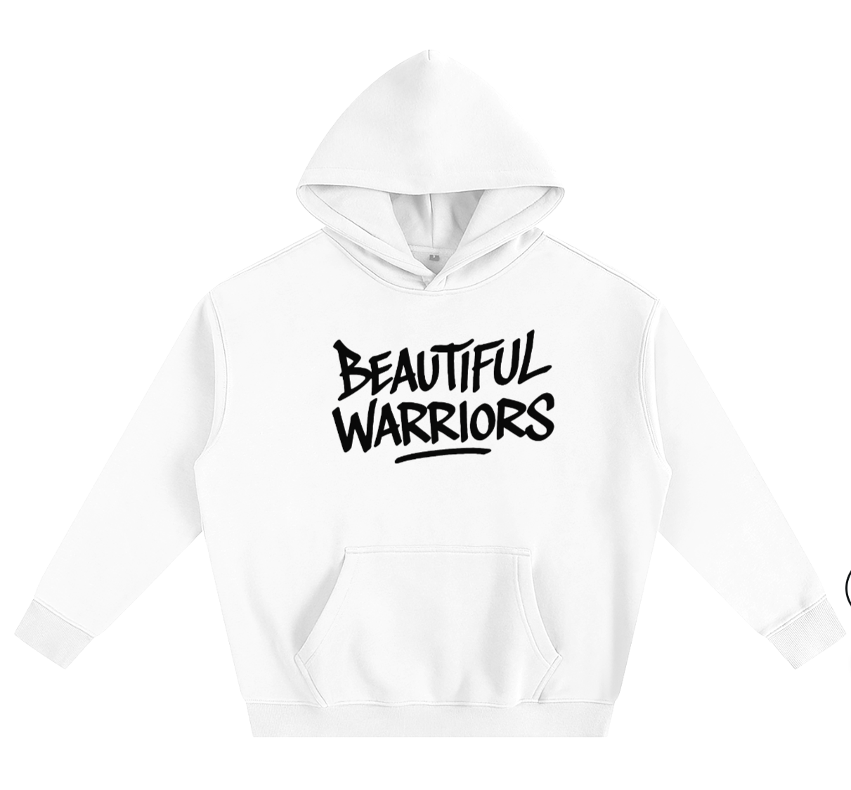 BW Oversize Fleeced Hoodie (BW LOGO BACK)