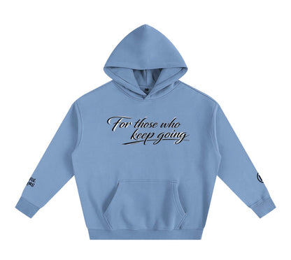 Special Edition BW Oversized Fleece Hoodie (For those who keep going) (Back BW Logo)