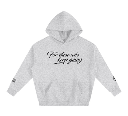 Special Edition BW Oversized Fleece Hoodie (For those who keep going) (Back BW Logo)