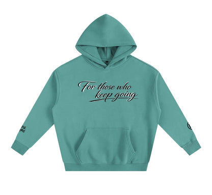 Special Edition BW Oversized Fleece Hoodie (For those who keep going) (Back BW Logo)
