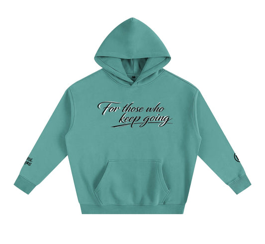 Special Edition BW Oversized Fleece Hoodie (For those who keep going) (Back BW Logo)
