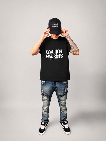 BW Raw Edge Boxy Non-Shrink T-Shirt (SUMMER VIBES) 100% COTTON