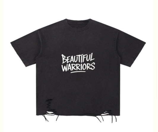 BW Snow Washed Raw-Hem T-Shirt