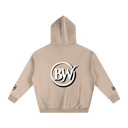 Special Edition BW Oversized Fleece Hoodie (For those who keep going) (Back BW Logo)