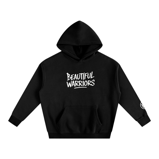 BW Oversized Fleece Hoodie (logo on sleeve)