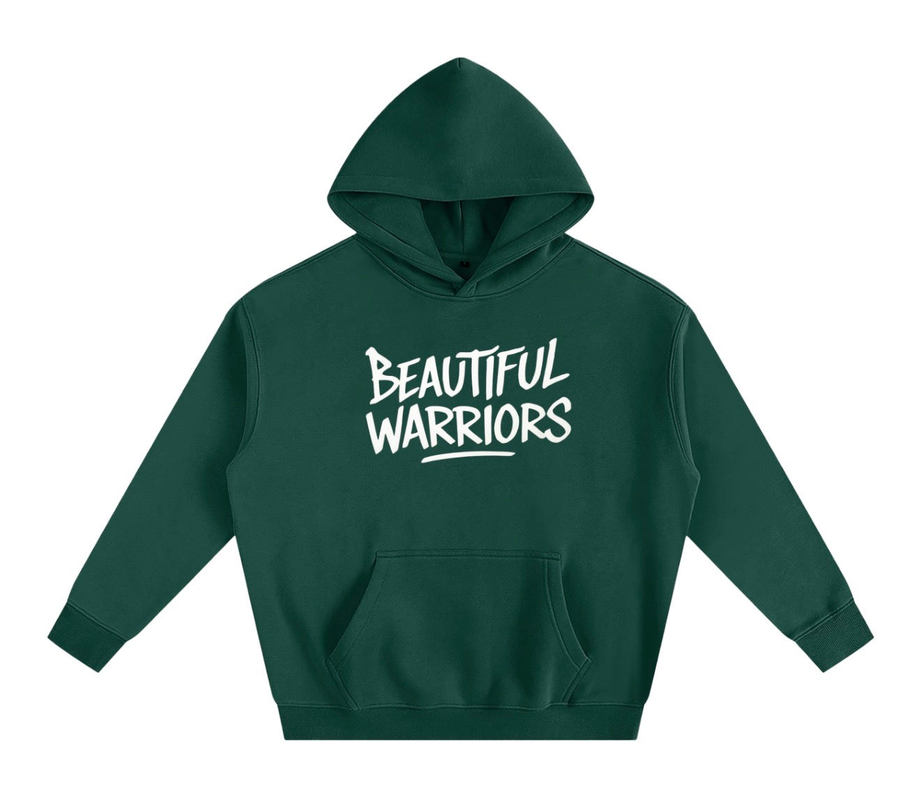 BW Oversize Fleeced Hoodie (BW LOGO BACK)