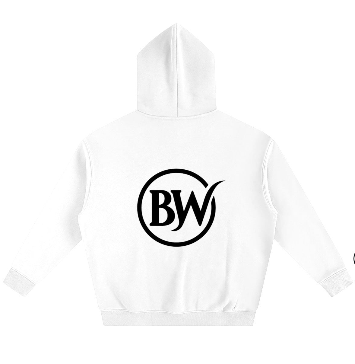 BW Oversize Fleeced Hoodie (BW LOGO BACK)