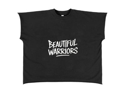 BW Raw Edge Boxy Non-Shrink T-Shirt (SUMMER VIBES) 100% COTTON