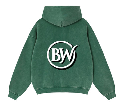 BW Zip-Through Boxy Fleece Hoodie