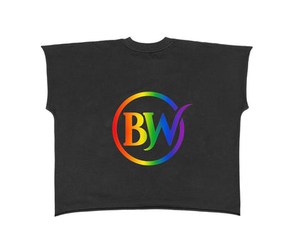 BW  Raw Edge Boxy Non-Shrink T-Shirt (PRIDE EDITION)