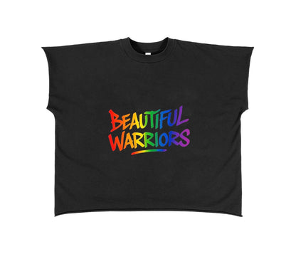 BW  Raw Edge Boxy Non-Shrink T-Shirt (PRIDE EDITION)