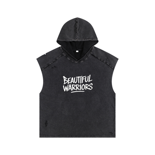 BW Snow Washed Boxy Hooded Tank Top